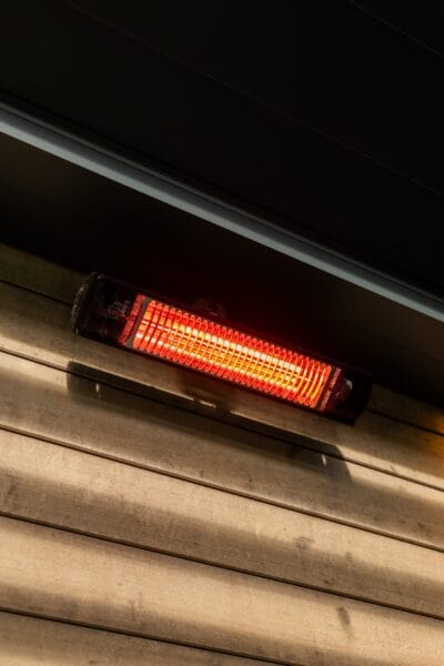 Verwarmende heaters voor een luxe overkapping op maat